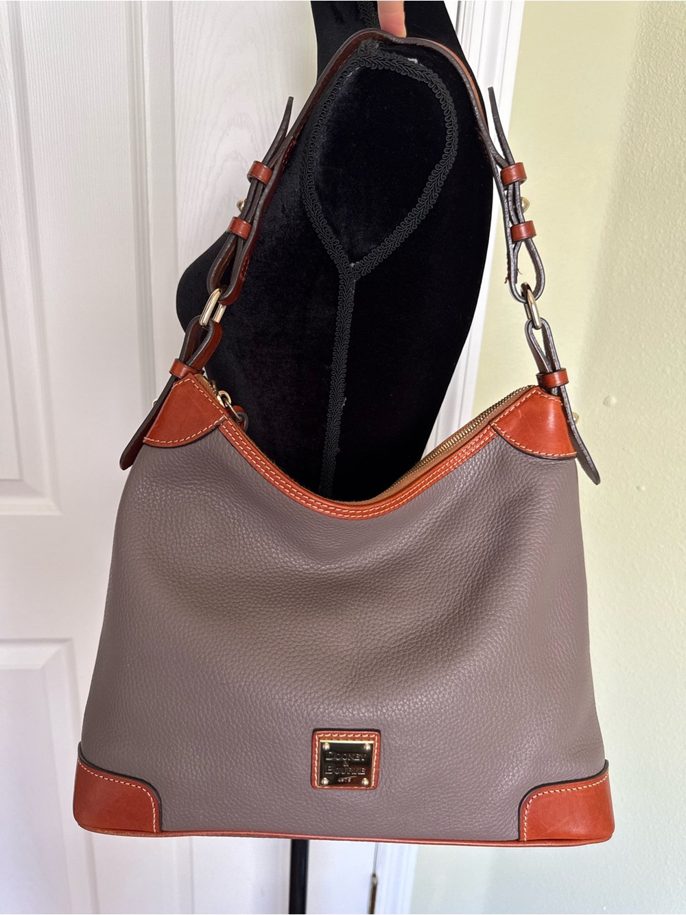 Dooney & Bourke Pebble Grain Hobo Shoulder Bag - Picture 4 of 16